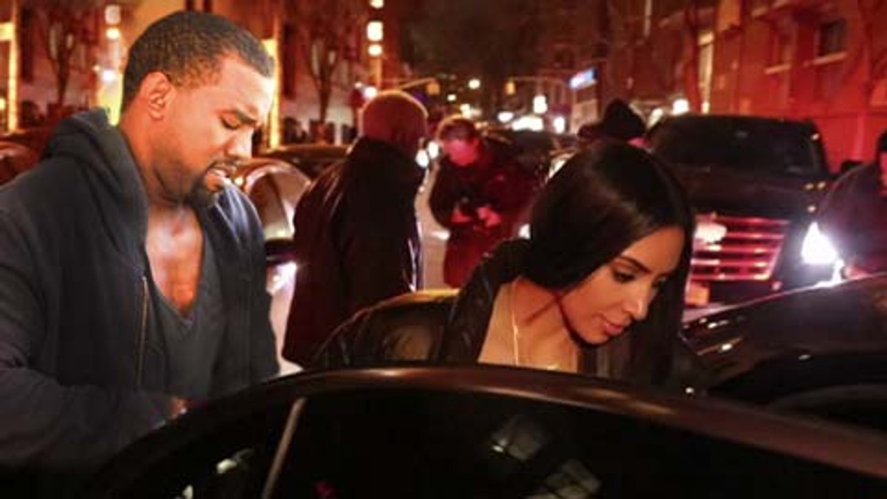 Kim Kardashian & Kanye West Spotted on VALENTIN...
