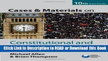 BEST PDF Cases and Materials on Constitutional and Administrative Law Book Online