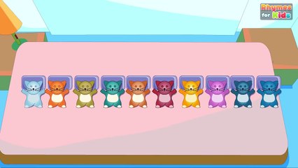 Ten In The Bed Nursery Rhyme With Lyrics - Cartoon Animation Rhymes & Songs for Children