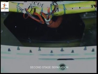 PSLV C37 Releasing 104 Satellites Footage video