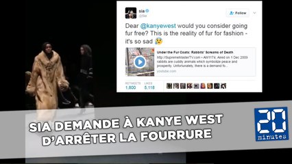 Sia demande à Kanye West d’arrêter la fourrure