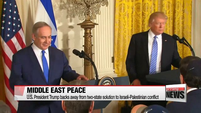 Trump backs away from two-state solution to Israeli-Palestinian conflict