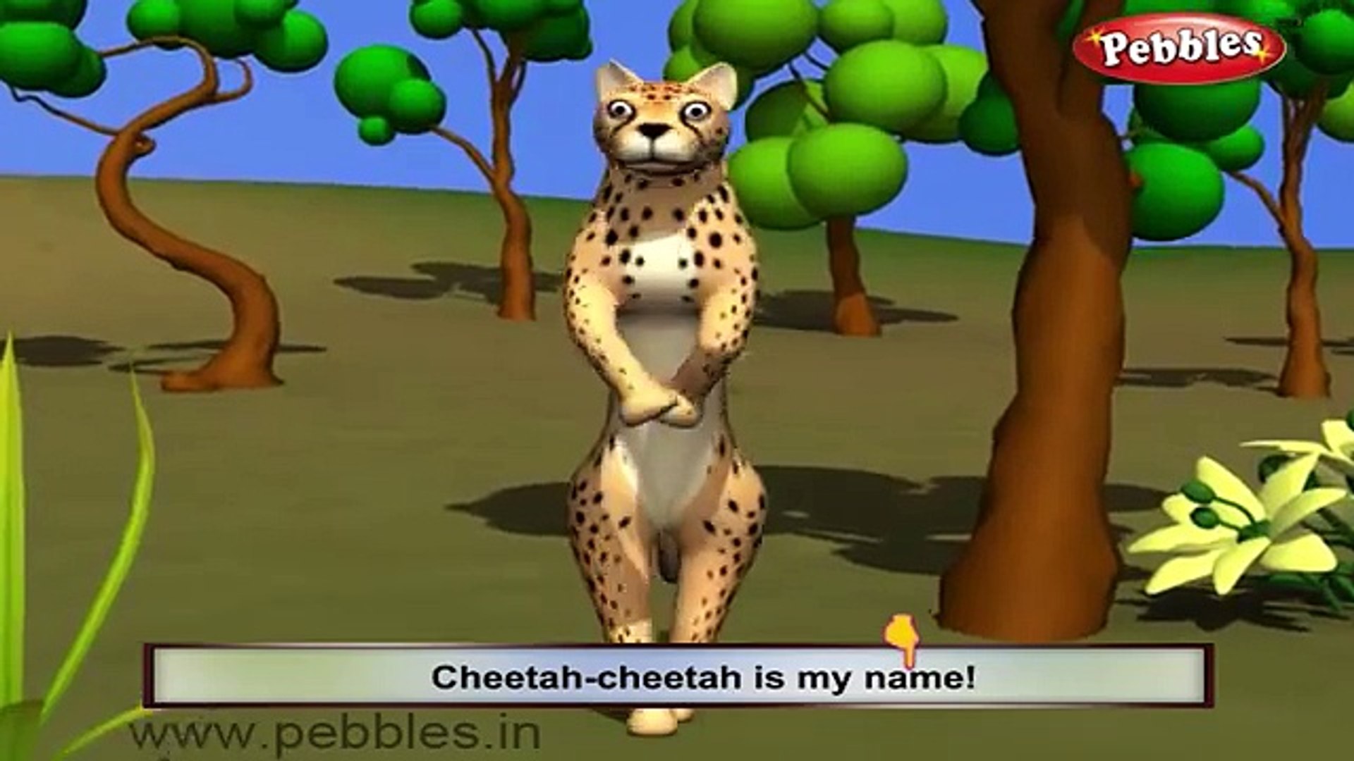 Cheetah Nursery Rhyme | Animal Rhymes | Nursery Rhymes With Lyrics |  Nursery Rhymes 3D Animation - Dailymotion Video