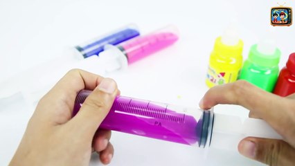Cómo hacer Jeringa de Gel de Baba de Plastilina de BRICOLAJE Budín, Gelatina en Gomitas