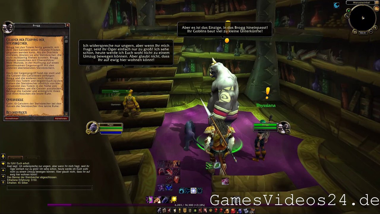 World of Warcraft Quest: Geister der Festung der Steinbrecher