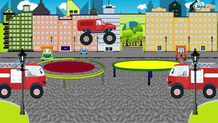 The Blue Monster Truck + 1 Hour kids videos compilation. Construction Trucks & Cars for children