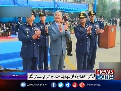 JF-17 Thunder jets handed over to 14-Squadron of PAF