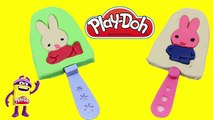 Play Doh Ice Cream Popsicle - How to Make Play Doh Ice Cream Bunny rabit