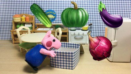 Peppa Pig Toilet Training George Poops in Bathtub Play-Doh Stop-Motion