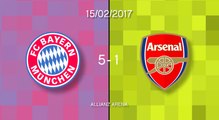 Bayern Munich 5-1 Arsenal in words and numbers