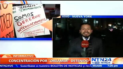 Cientos de personas se concentraron en Corte de Inmigración en Manhattan en contra de la detención del Dreamer Daniel Ra