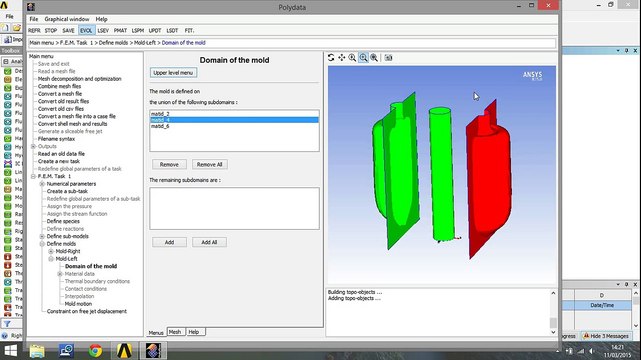 Ansys Polyflow BlowMolding Tutorial 2 (Setup)