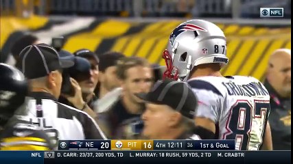 Brady s 37-Yard Pass to Gronk Leads to Blount s TD Blast!   Patriots vs. Steelers   NFL