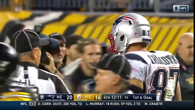 Brady s 37-Yard Pass to Gronk Leads to Blount s TD Blast! Patriots vs. Steelers NFL