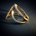 Fashionothon - For Lovers valentine day Gold Diamond Ring 18K Free