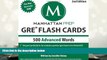 PDF [Free] Download  500 Advanced Words: GRE Vocabulary Flash Cards (Manhattan Prep GRE Strategy