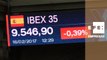 El Ibex 35 pierde un 0,33% y baja hasta los 9.554 puntos