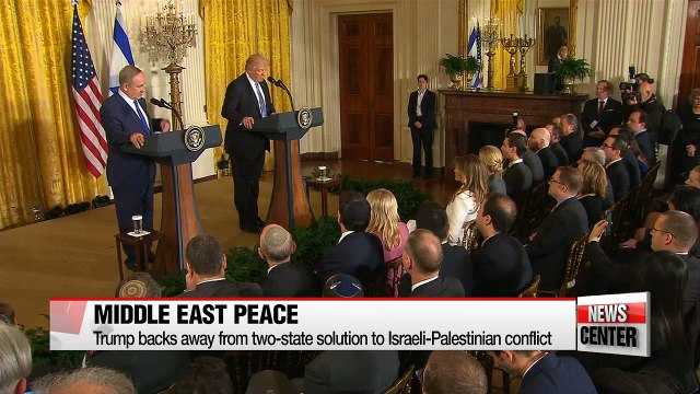 Trump backs away from two-state solution to Israeli-Palestinian conflict