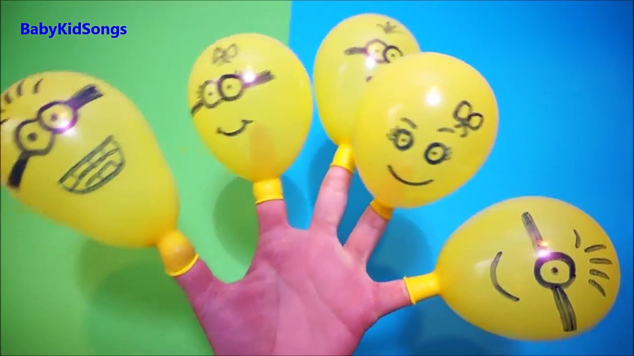 Balloons Minions Finger Family Collection | TOP Minion Balloon Finger Nursery Rhymes song