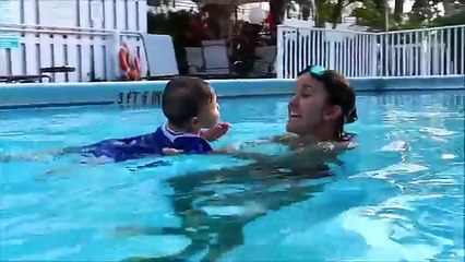 Baby Swimming - Puppies and Babies 2015 - Funny Dogs and Babies