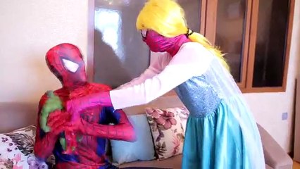 Frozen Elsa & Spiderman GoPro HERO5 + Karma! w/ Masha And The Bear Pink Spidergirl Maleficent Joker