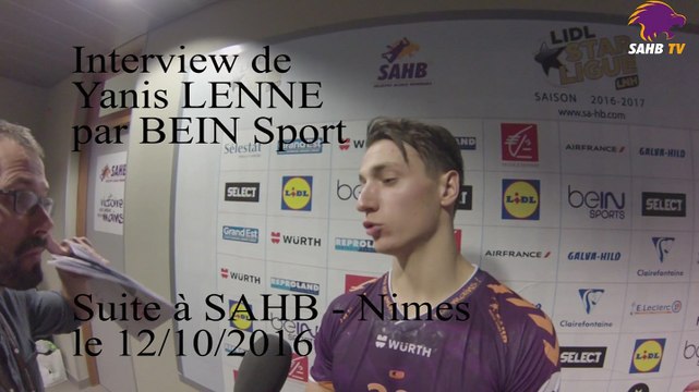 Interview de Yanis Lenne après le match contre Nîmes en octobre dernier