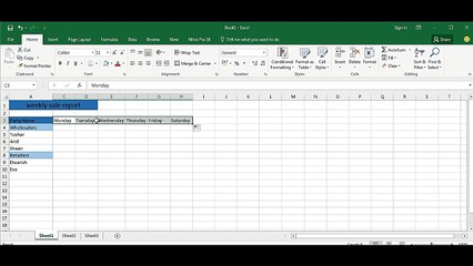 How to use Auto Fill & Custom LIst  in excel 2016