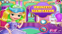 Disney Princess Movie Games-Sofia The First Hair Salon Gameplay-Girls Games