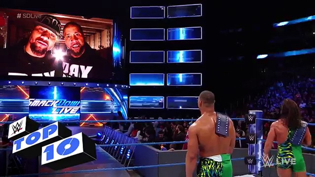 Dangerous Things || Top 10 SmackDown LIVE moments || WWE Top 10, Feb. 14, 2017