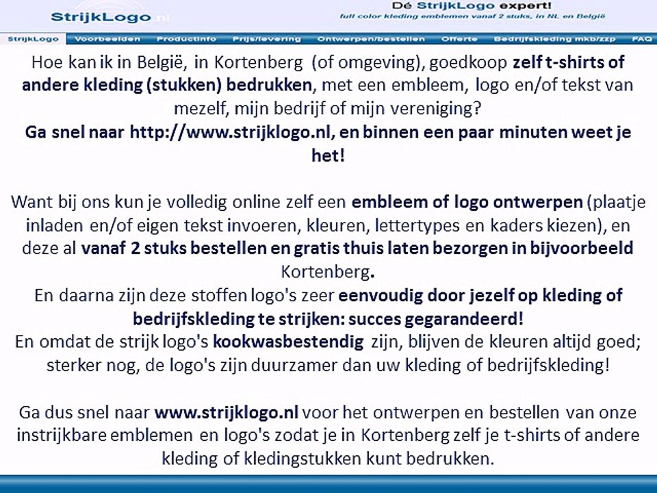 Zelf kleding bedrukken Kortenberg