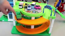 Маленький автобус tayo гараж играть doh игрушки сюрприз учим цвета игрушки