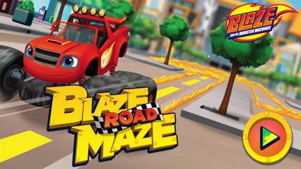 Nick Jr | Blaze and The Monster Machines Games | Blaze Road Maze | Dip Games for Kids - 10