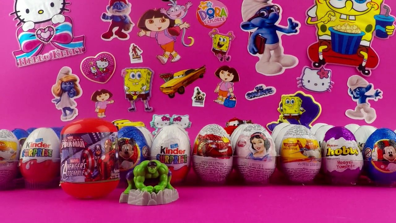 Kinder Sorpresa Huevos | SPIDERMAN y de BICICLETAS | JUGUETE SORPRESA de Huevo y Sorpresas | CAMIÓN ROJO