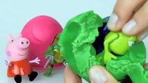 Minions Play doh Kinder Surprise eggs Peppa pig Mike Wazowski Disney Toys Super Mario