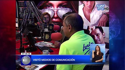 Glas visitó medios de comunicación en Guayaquil