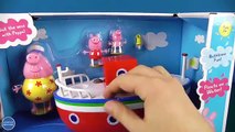 Peppa Pig Grandpa Pigs Holiday Boat Playset with Stop-Motion Animation and Surprise