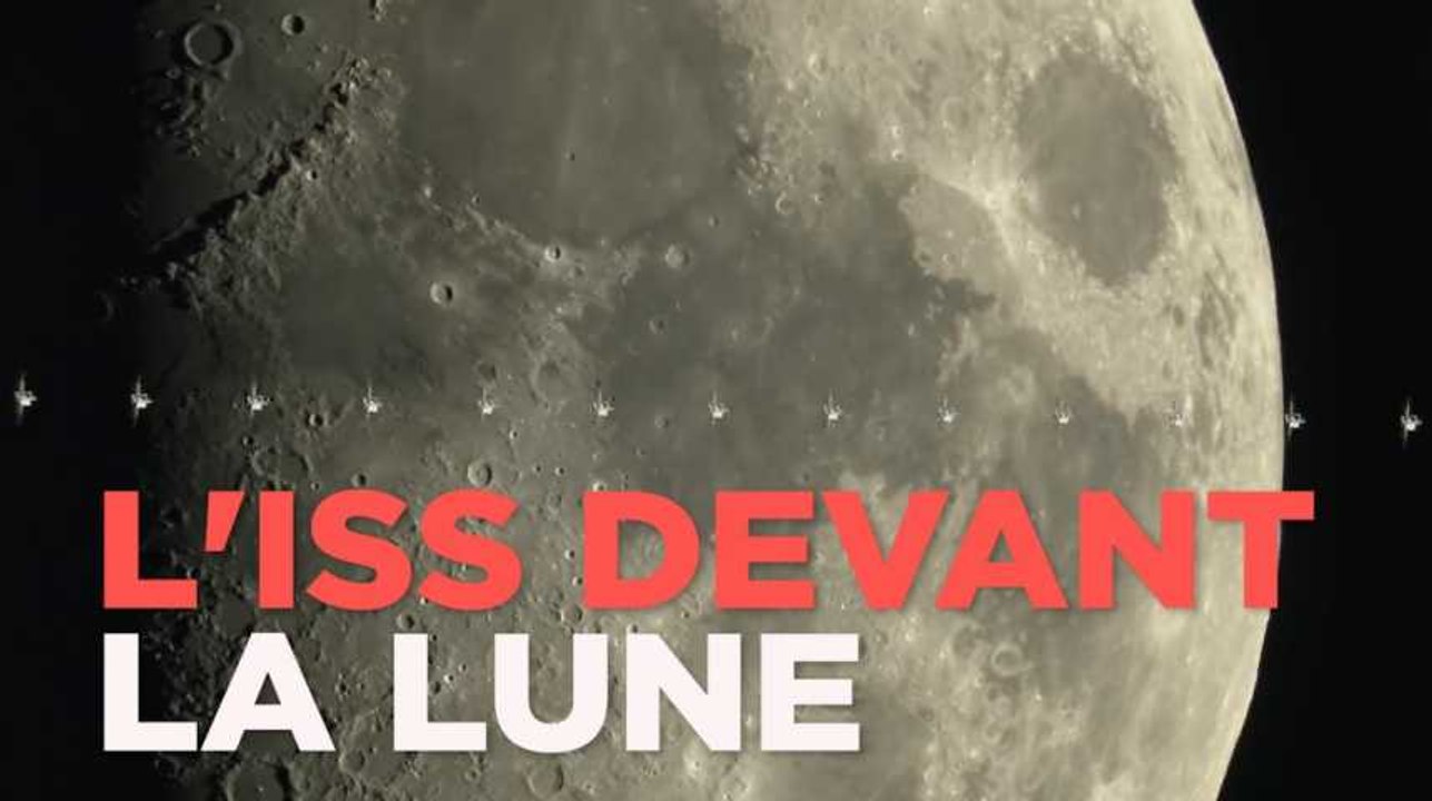 "J'ai filmé le passage de l'ISS devant la Lune"