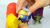 Play doh Minions Kinder Surprise eggs Mickey mouse Disney Toys Egg