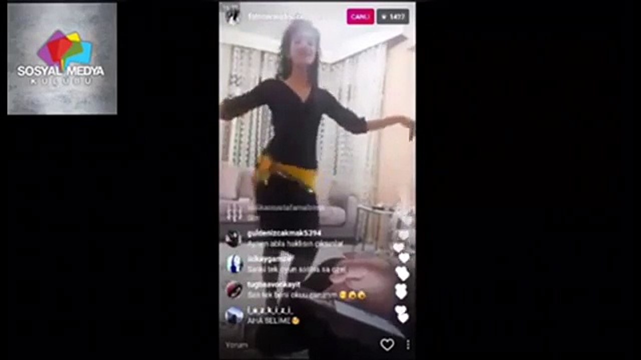 Fatma ŞOK Canlı yayında göbek attı instagram yıkıldı! Her havadan oynuyor