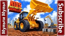 Construction Trucks for Kids: Toy Excavator Dump Truck backhoe Bulldozer crane - Videos fo