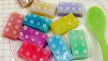 Lego block Milk Gummy Pudding Learn Colors Slime Toy Surprise Eggs Songs for Children