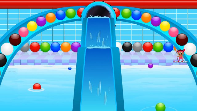 Aprender los Colores para los Niños de la Natación de los Patos de Bolas de Colores el Aprendizaje de Video para Niños