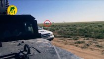 Une voiture de Daesh explose à proximité d'un journaliste.