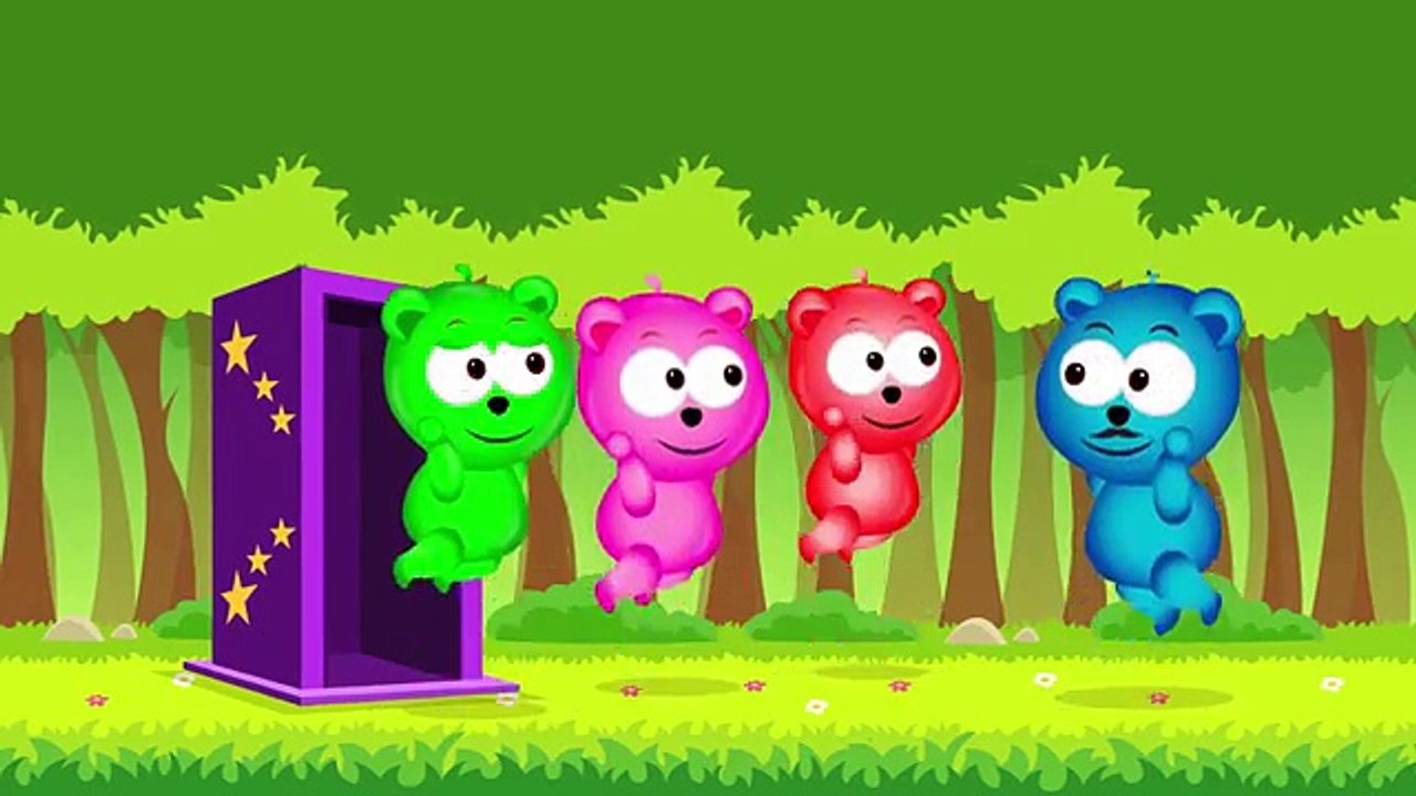 Mega Gummy Bear Cockroach Attack Finger Family Rhyme For Kids | Gummy