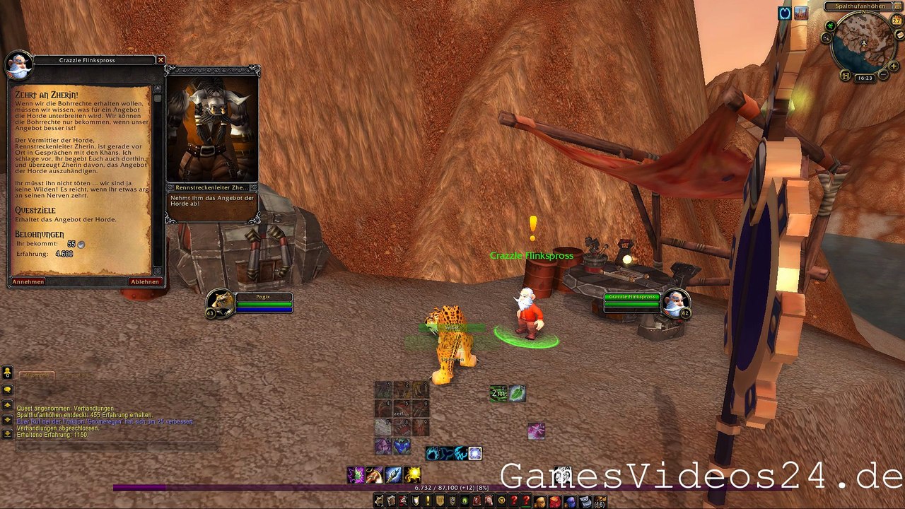 World of Warcraft Quest: Zehrt an Zherin!