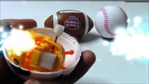 Open 4 Sports Ball Surprise Eggs Basketball For Kids | Soccer Ball Baseball American Football Balls