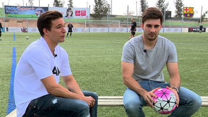 FC Barcelona B: Entrevista a Lucas Gafarot i Xemi a l'Hora B [CAT]