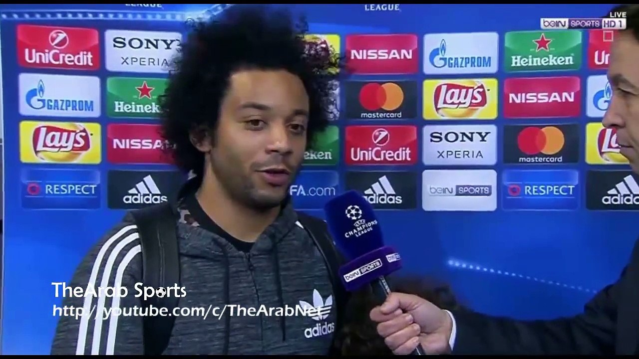 مقابله مارسيلو وابنه مع جمال جبلي بعد مباراه ريال مدريد ونابولي