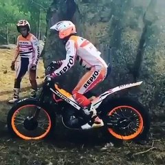 see how the bike rider jumps his bike on mountain this is hilarious