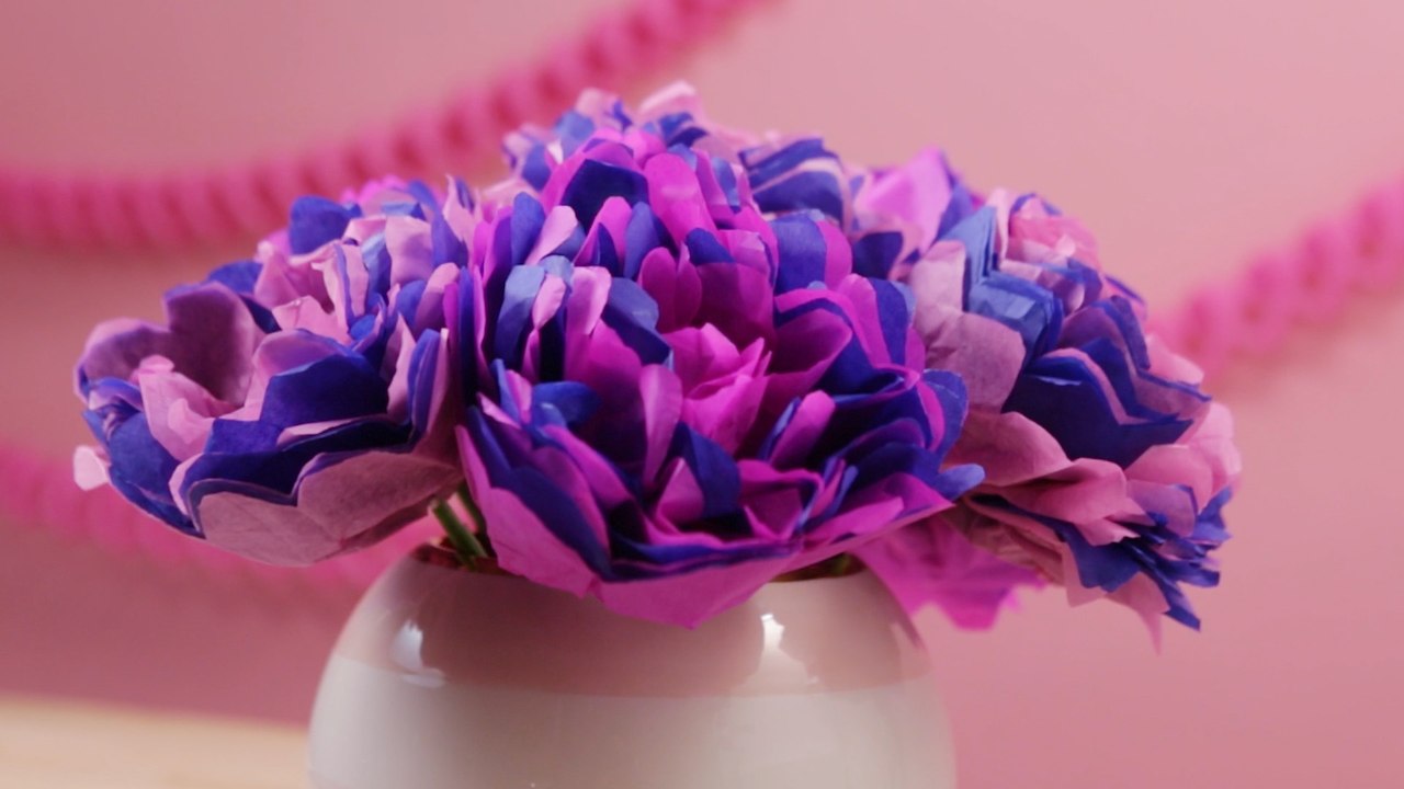 Paper Flower Lollies